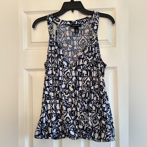 WHBM Crop Tank Wrap Top